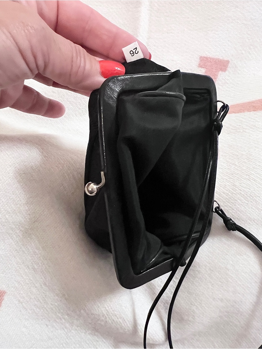 PRADA⭐️Authentic! Black Nylon Mini Frame click-lock mini tote Prada Bag - Picture 10 of 12